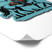 Dream Big - Cowgirl Reitpferd Poster (Ecke)