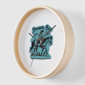 Dream Big - Cowgirl Reitpferd Uhr (Winkel)