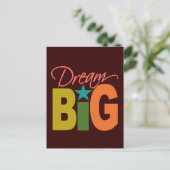 Dream BIG Custom Postcard Postkarte (Stehend Vorderseite)