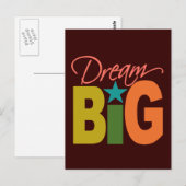 Dream BIG Custom Postcard Postkarte (Vorne/Hinten)