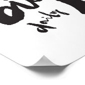 Dream Big Daily - Motivational Brush Stroke Art Poster (Ecke)