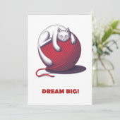 Dream Big Dankeskarte (Stehend Vorderseite)