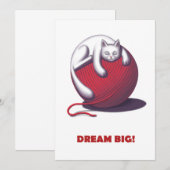 Dream Big Dankeskarte (Vorne/Hinten)