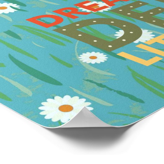 Dream Big Deer Little One Poster (Ecke)