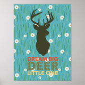Dream Big Deer Little One Poster (Vorne)