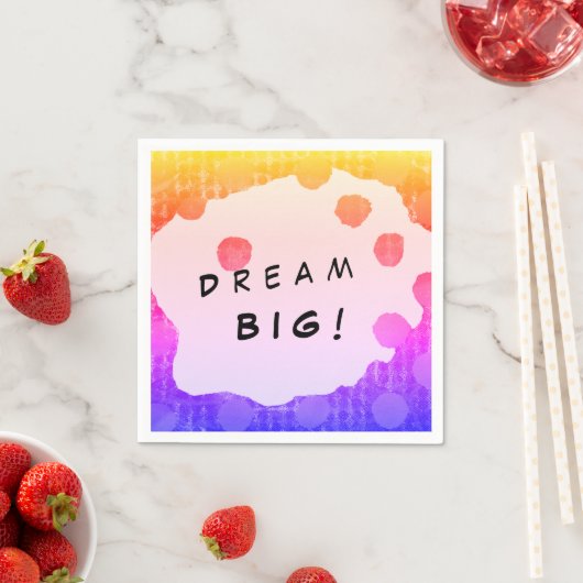 DREAM BIG Design Plan oder Student Serviette (Beispiel)