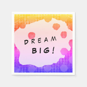 DREAM BIG Design Plan oder Student Serviette