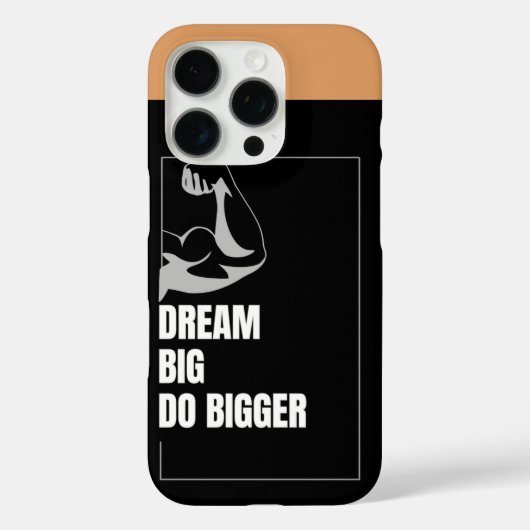Dream Big, Do Bigger - Motivierend iPhone16 Fall Case-Mate iPhone Hülle (Rückseite)
