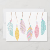 Dream Big Dream Catcher Geburtstag Einladung (Rückseite)