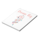 Dream Big Dreamcatcher Dream Fantastische Bergwelt Notizblock (Rotiert)