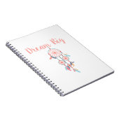 Dream-Big-Dreamcatcher-Peach Notizblock (Rechte Seite)