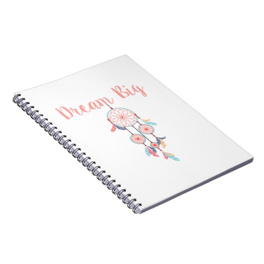 Dream-Big-Dreamcatcher-Peach Notizblock (Rechte Seite)
