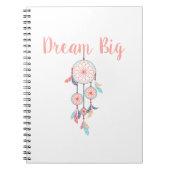 Dream-Big-Dreamcatcher-Peach Notizblock (Vorderseite)