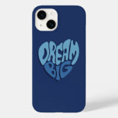 Dream Big: Dunkles Leerzeichen-blaues Zitat Case-Mate iPhone Hülle (Rückseite)