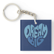 Dream Big: Dunkles Leerzeichen-blaues Zitat