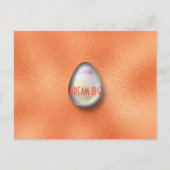 Dream Big Egg Erhärtung Postkarte (Vorderseite)