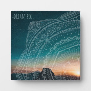 Dream Big Elegante Fotoplatte