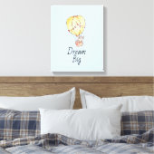 Dream Big Elephant Balloon Leinwanddruck (Insitu (Schlafzimmer))