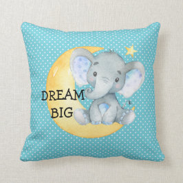 Dream Big Elephant Niedlich Baby Boy Kinderzimmer  Kissen