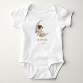 Dream Big Fairy Moon Child - Personalisierter Name Baby Strampler
