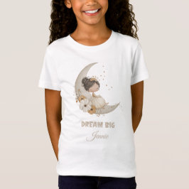 Dream Big Fairy Moon Child - Personalisierter Name T-Shirt