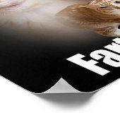 Dream Big Fart Loud Cat Meme Funny Saying  Poster (Ecke)