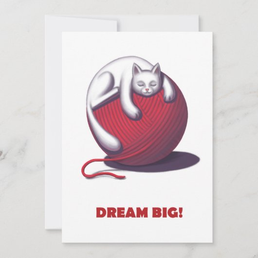 Dream Big Feiertagskarte (Vorderseite)