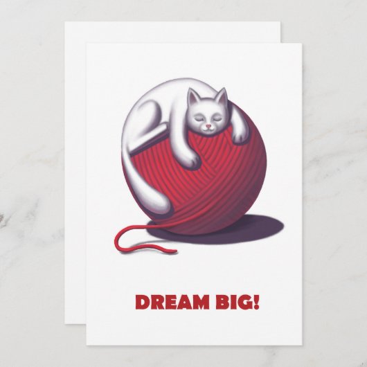 Dream Big Feiertagskarte (Vorne/Hinten)