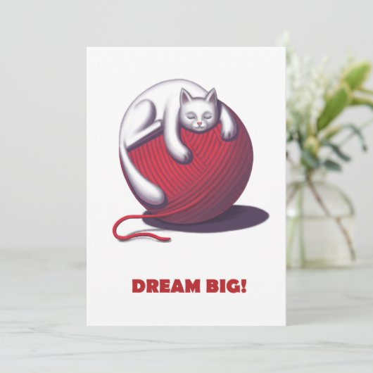 Dream Big Feiertagskarte (Stehend Vorderseite)