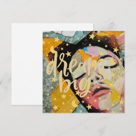 Dream Big Feiertagskarte (Vorne/Hinten)