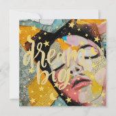 Dream Big Feiertagskarte (Vorderseite)