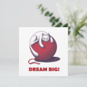 Dream Big Feiertagskarte (Stehend Vorderseite)