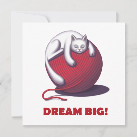 Dream Big Feiertagskarte (Vorderseite)