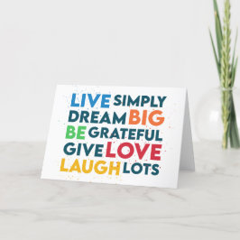 Dream Big Feiertagskarte