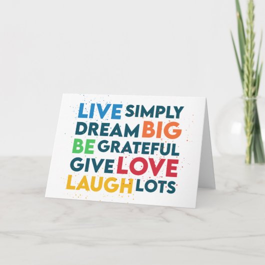 Dream Big Feiertagskarte (Vorderseite)