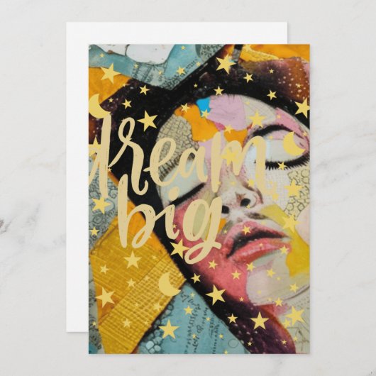 Dream Big Feiertagskarte (Vorne/Hinten)
