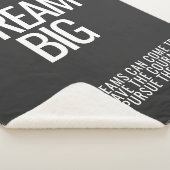 Dream Big Fleece Blanket Sherpadecke (3/4)