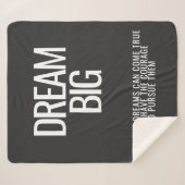 Dream Big Fleece Blanket Sherpadecke (Vorderseite (Horizontal))