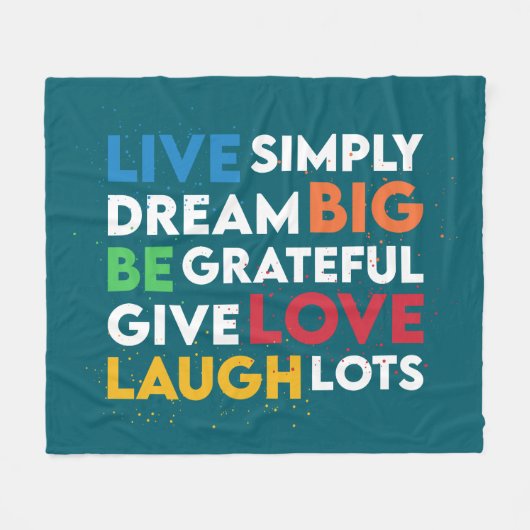 Dream Big Fleecedecke (Vorderseite (Horizontal))