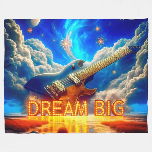 Dream Big Fleecedecke (Vorderseite (Horizontal))