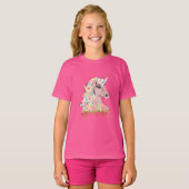 Dream Big Floral Unicorn T-Shirt (Vorne ganz)