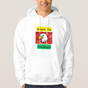 Dream Big Fly High Logo mit Eagle Hoodie