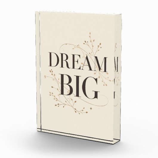 Dream Big Fotoblock (Rechts)