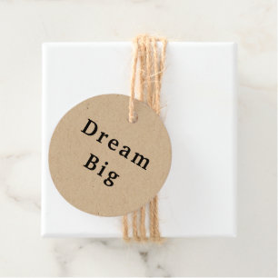 Dream Big Geschenkanhänger