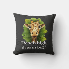 "Dream Big - Giraffe Throw Kissen" Kissen