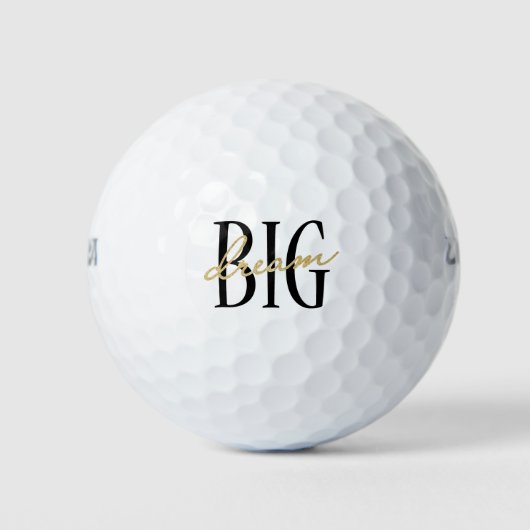 Dream Big Golf Ball Vatertag Geschenk für Vater (Vorderseite)