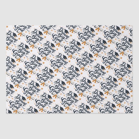 Dream Big Grad Seidenpapier (Vorderseite)