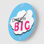 Dream BIG Große Wanduhr (Winkel)