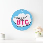 Dream BIG Große Wanduhr (Zuhause)
