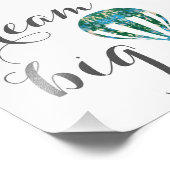 Dream Big | Hot Air Balloon Art Fotodruck (Ecke)